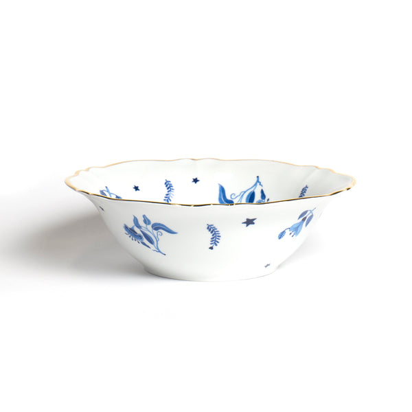 La Tavola Scomposta - Flower blue Salad bowl