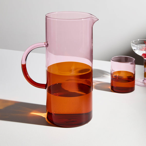 Two Tone - Pitcher - Pink / Amber