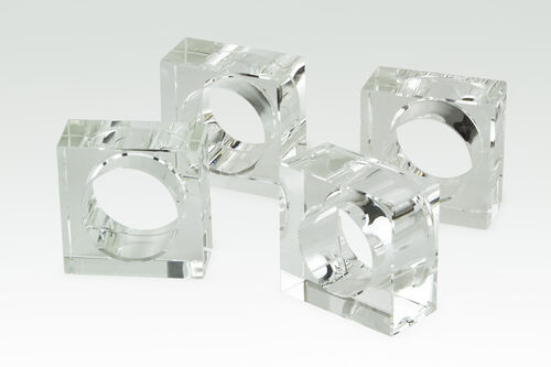 Crystal Napkin Ring Clear (Set of 4)