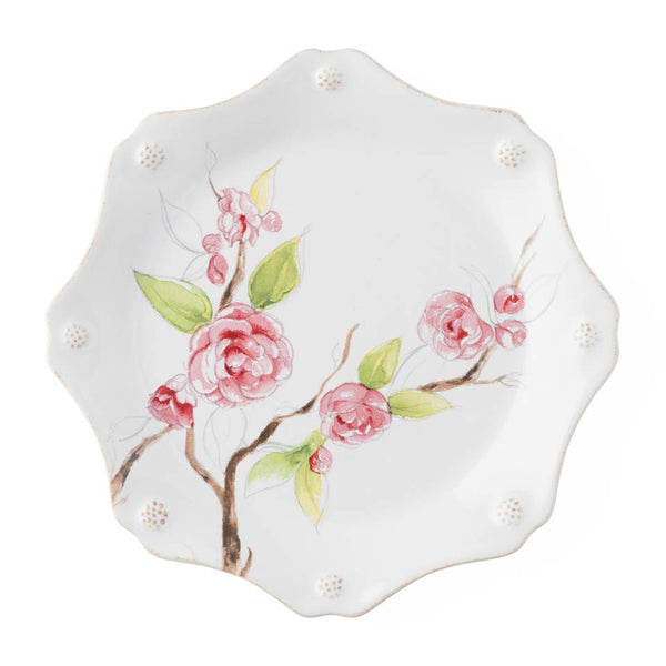 Berry & Thread Floral Sketch - Camellia Dessert/Salad Plate (Set of 6)