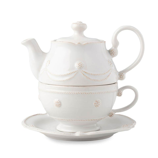 Berry & Thread Whitewash - Tea for One Includes Saucer