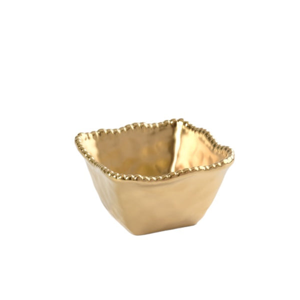 Monte Carlo - Gold - Square Snack Bowl