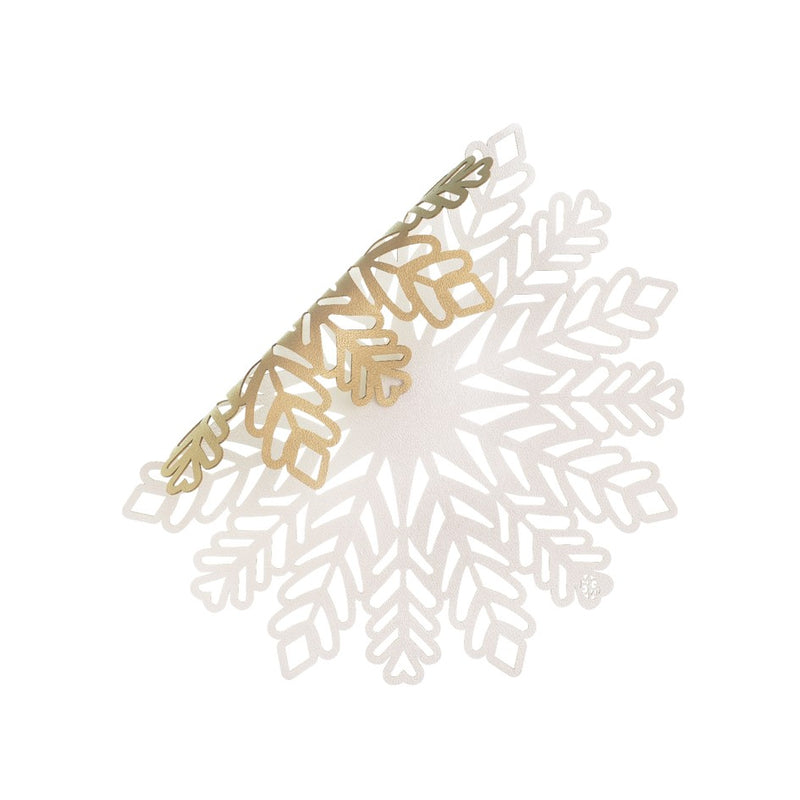 Snow - O Placemat Gold / White
