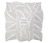 Oculus - Challah Cover Shabbat Shalom - Silver