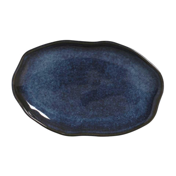 Denim - Shallow Bio Oval Platter Medium (Set of 4)