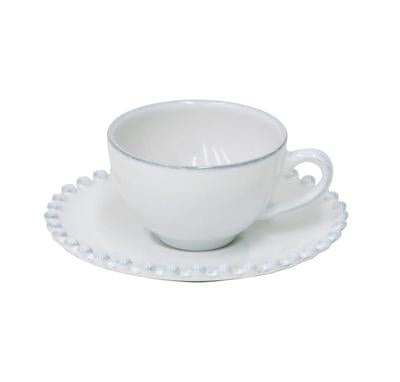 Pearl white - Coffee cup & saucer (Set of 6)