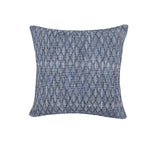 Modern Traditional Blue Diamond Geometric Throw Pillow Square