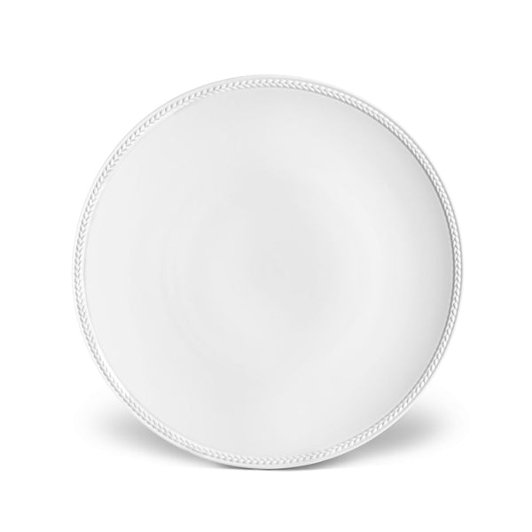 Soie Tressée - White Dinner Plate