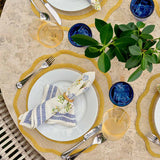 Rice Paper - Yellow Scalloped Placemat (Set of 4)