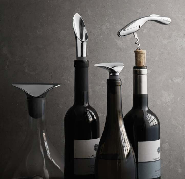 Wine & Bar - Corkscrew, Wine Stopper and Wine Pourer (Set of 3)