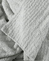 Snug Ribbed Bed Blanket Cloud Gray