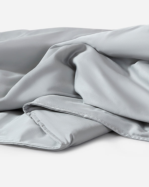 Bamboo Cover for Crystal Weighted Blanket Cloud Grey