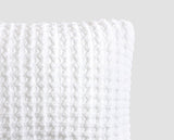 Snug Small Waffle Pillow Clear White