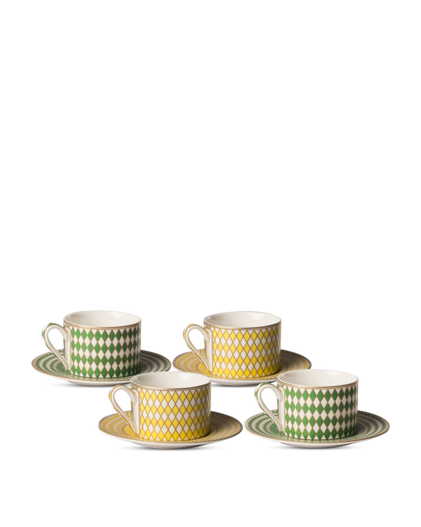 Chess - Teacups (Set of 4)