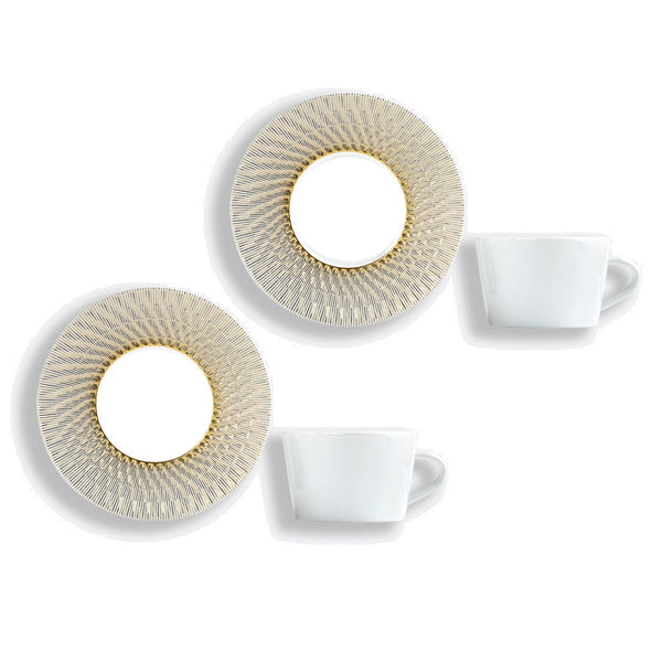 Twist Again - Tea Cups and Saucers (Set of 2)