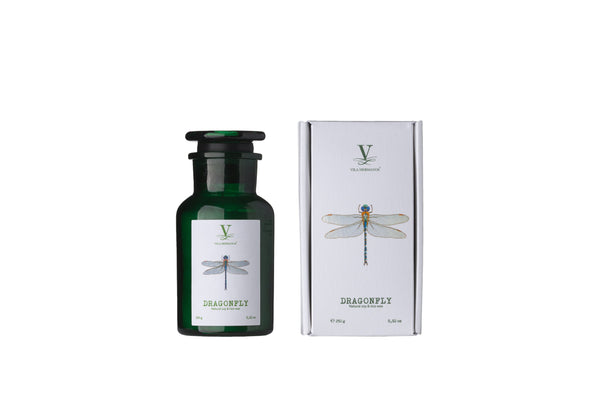 Talisman - Dragonfly Candle in green bottle 250