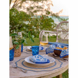 Rice Paper - Light Blue Scalloped Placemat (Set of 4)