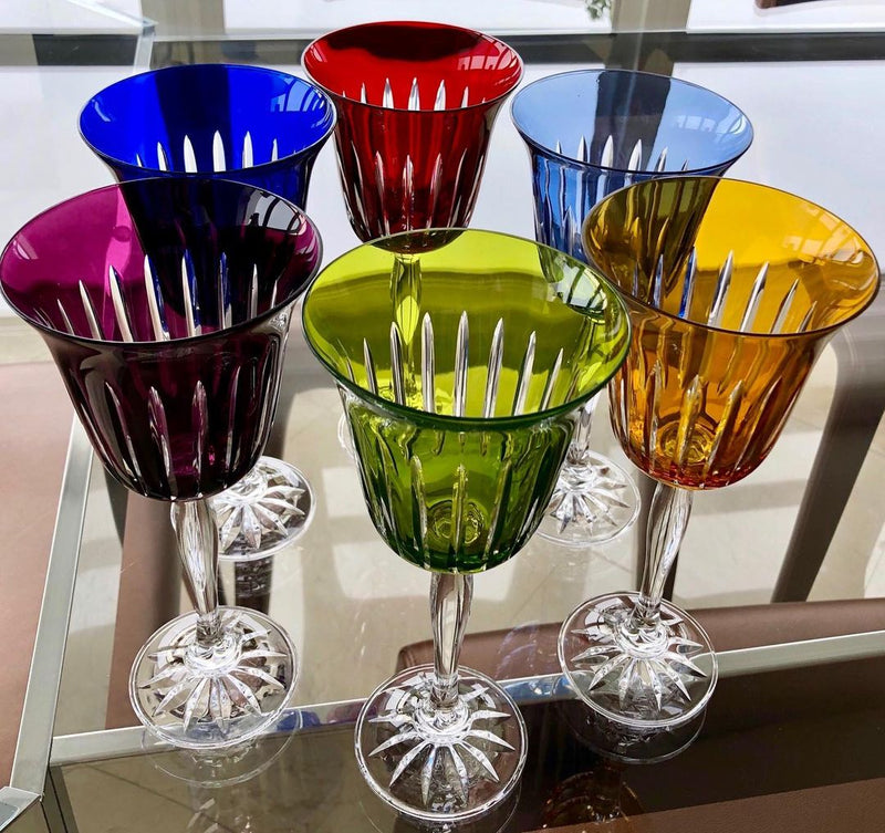 Water Goblets Stripes Color (Set of 6)