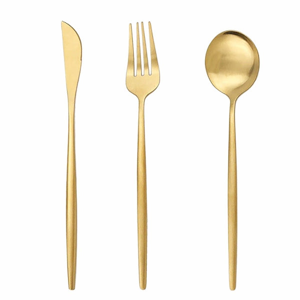 Dinner - Gold Cutlery (Set of 18)
