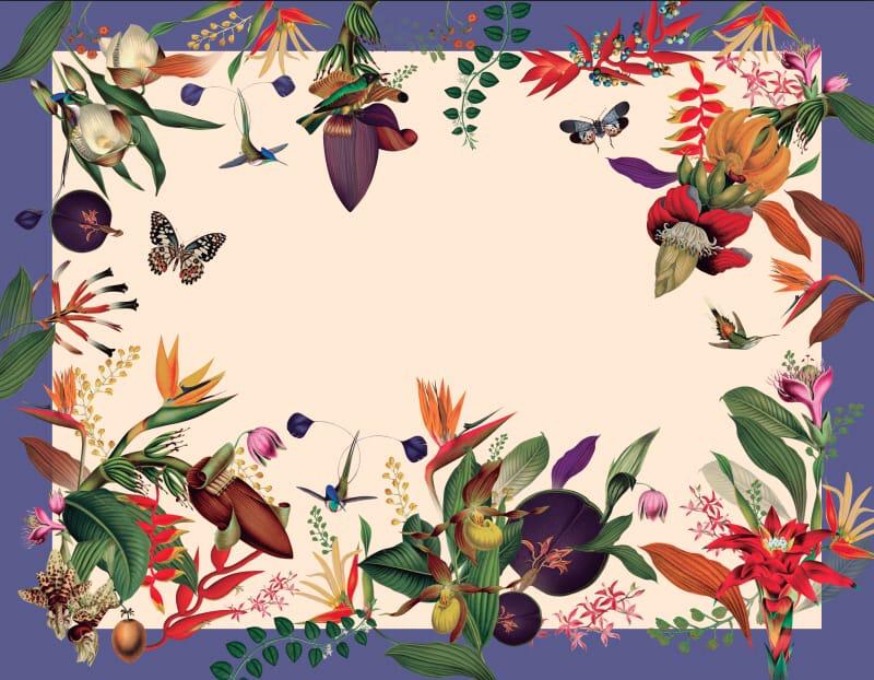 Flowers Placemat Sky