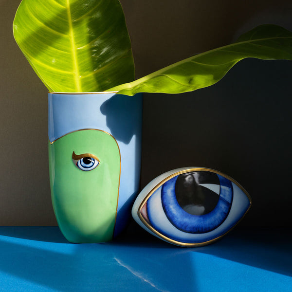Lito - Vase Blue+Green