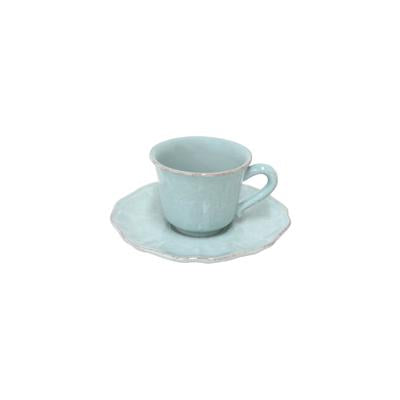 Impressions robin's egg blue - Coffee cup & saucer (Set of 6)