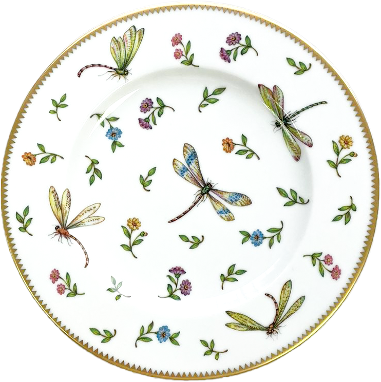 Primavera - Dessert Plate Dragonfly (Set of 4)