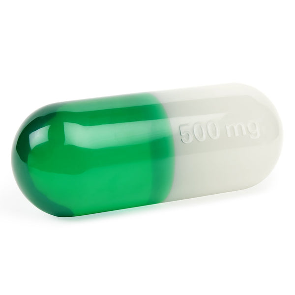 Acrylic pill 500 mg green