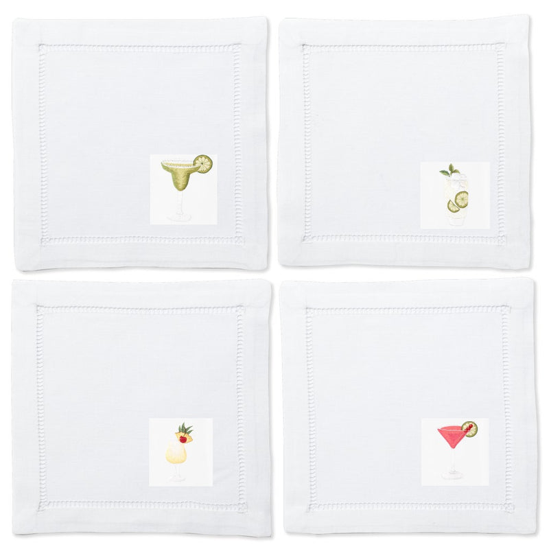 Summer Drinks Mixed - Cocktail Napkins (Set of 4)