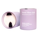 Good Vibes Only - Obsidian Crystal Manifestation Candle