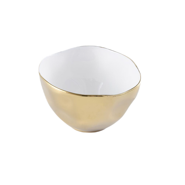 Moonlight - White and Gold - Small Bowl