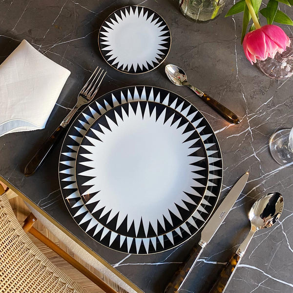 Punk - Dinner Plate Black and Gold