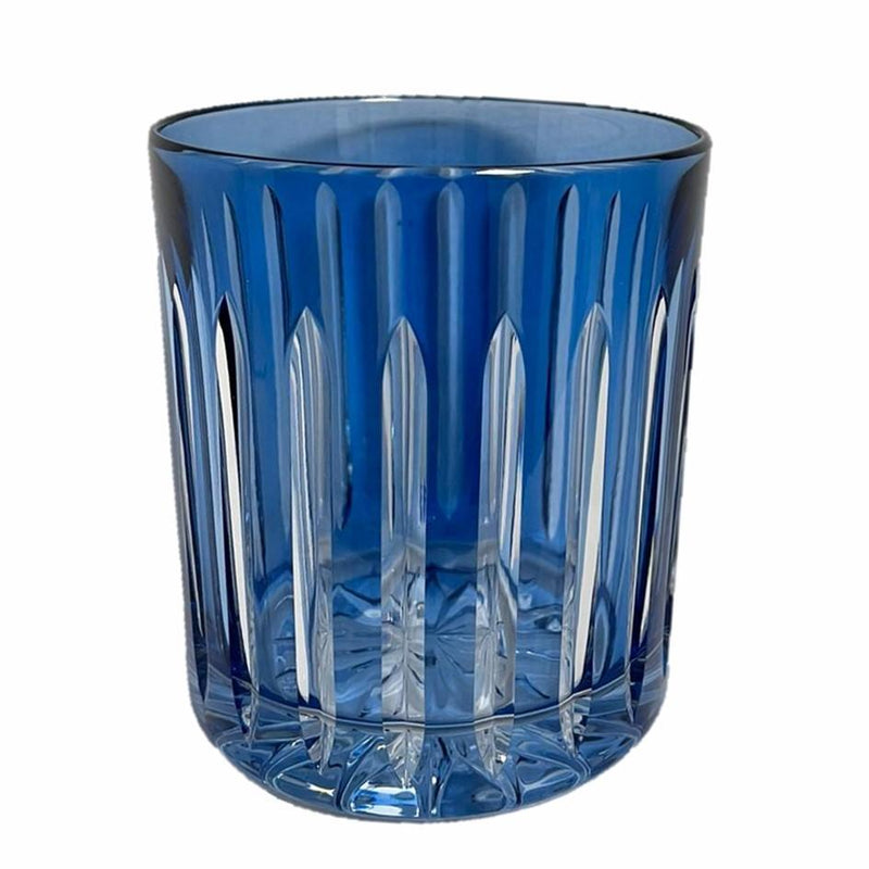 Whiskey Glass Stripes Light Blue (Set of 6)