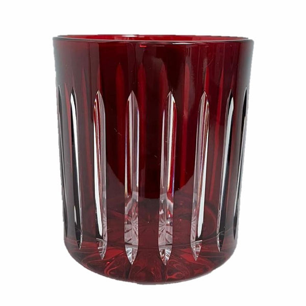 Whiskey Glass Stripes Red (Set of 6)