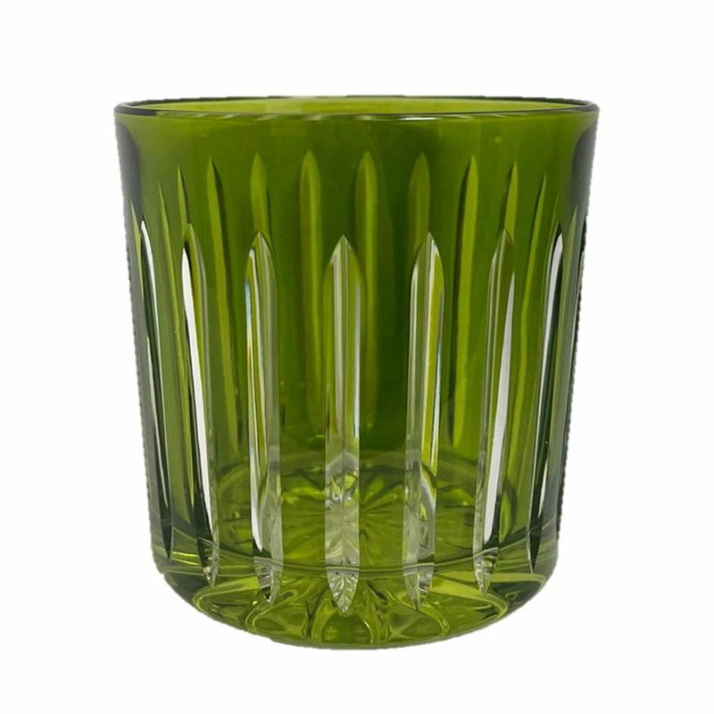 Whiskey Glass Stripes Green (Set of 6)