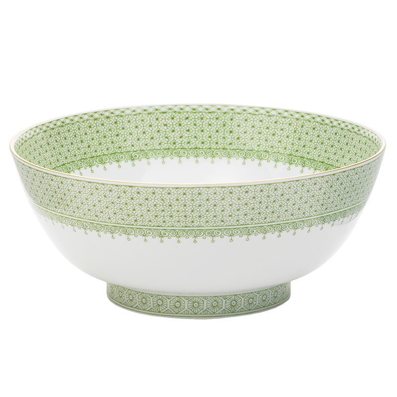 Lace - Apple Green - Round Bowl