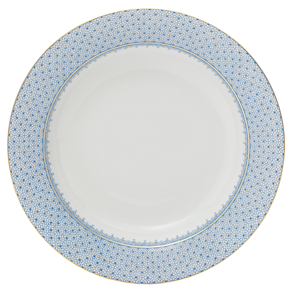 Lace - Cornflower - Rim Soup Plate