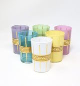 Tea Glasses Corde Assorted Color - (Set of 6)