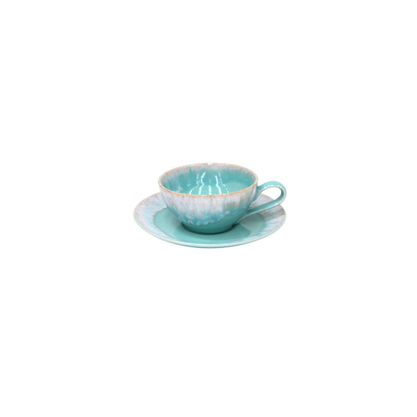 Taormina aqua - Tea cup & saucer (Set of 6)