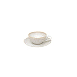 Taormina white - Tea cup & saucer (Set of 6)
