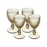 Bicos - Set Of 4 Water Goblets Brown