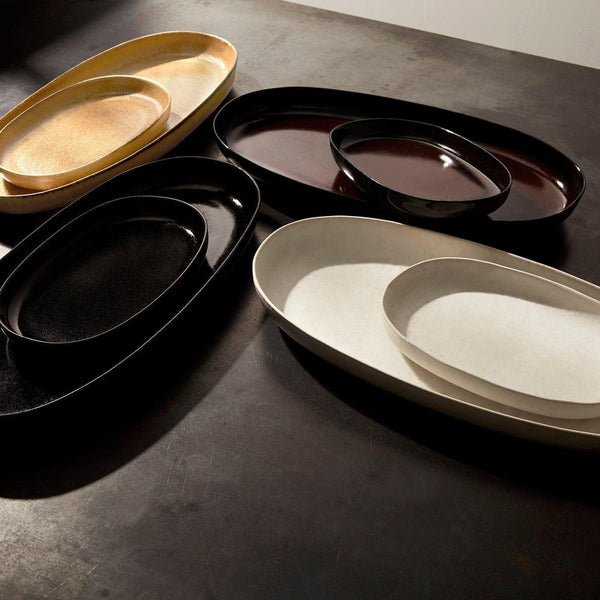 Terra - Oval Platter Medium Leather