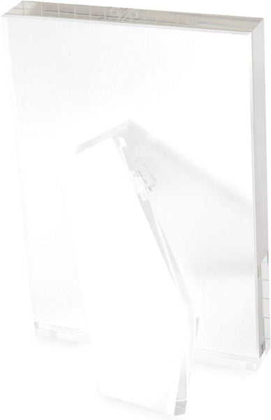 Lucite - Acrylic Frame White 8" Back