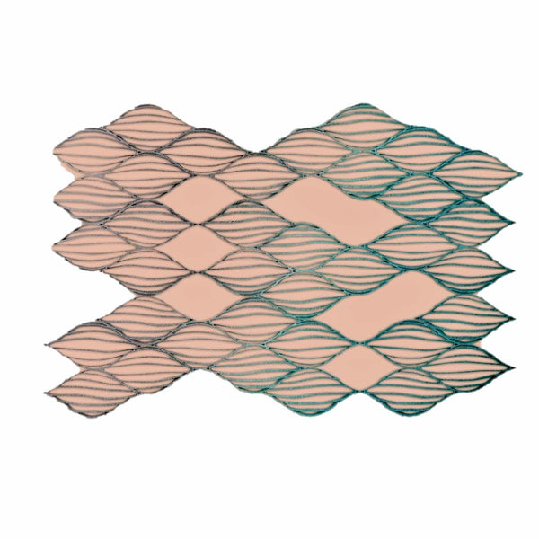 Waves - Placemats Salmon (Set of 2)