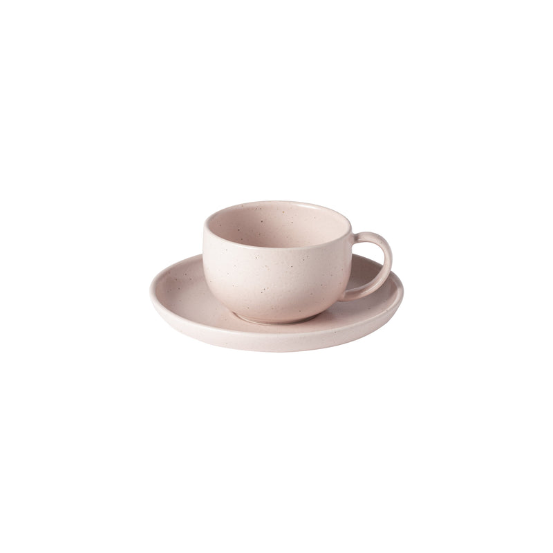 Pacifica marshmallow rose - Tea cup & saucer (Set of 6)