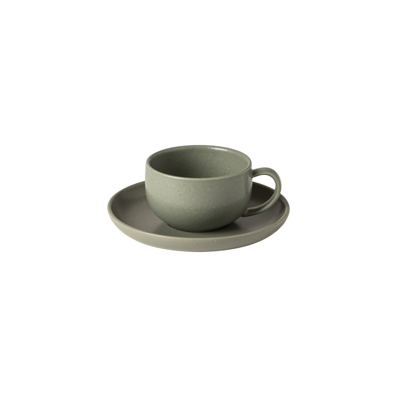 Pacifica artichoke green - Tea cup & saucer (Set of 6)
